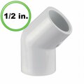 Cool Kitchen 0.5 in. 45 Degree Utility Grade PVC Fitting CO3287934